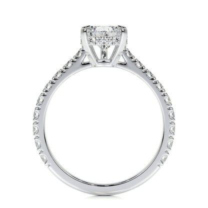 1.50 CT Pear Hidden Halo CVD E/VS2 Diamond Engagement Ring 7