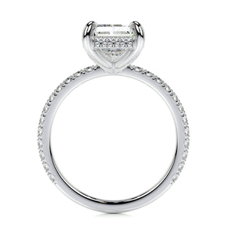 2.0 CT Radiant Hidden Halo CVD E/VS2 Diamond Engagement Ring 5