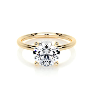 2.0 CT Round Solitaire CVD E/VS2 Diamond Engagement Ring 7