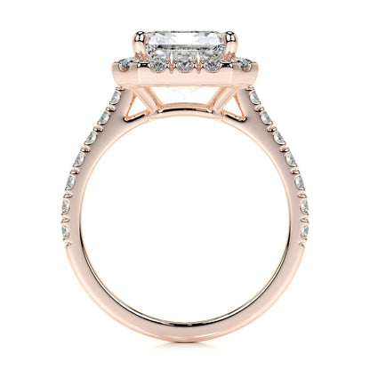 1.50 CT Emerald Halo CVD D/VS1 Diamond Engagement Ring 14