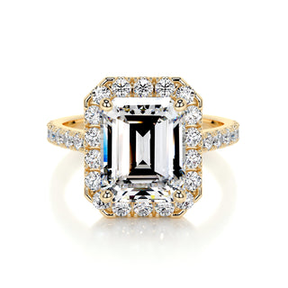 1.50 CT Emerald Halo CVD D/VS1 Diamond Engagement Ring 7
