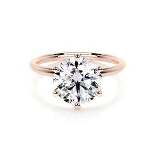 2.0 CT Round Solitaire CVD E/VS2 Diamond Engagement Ring 11