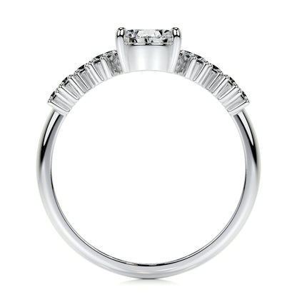 1.0 CT Pear Cluster CVD E/VS2 Diamond Engagement Ring 5