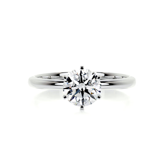 1.0 CT Round Solitaire CVD E/VS2 Diamond Engagement Ring 1