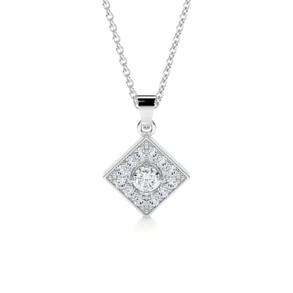 0.25 CT Round CVD F/VS Diamond Necklace 1