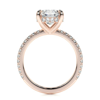 2.0 CT Oval Hidden Halo CVD E/VS2 Diamond Engagement Ring 14