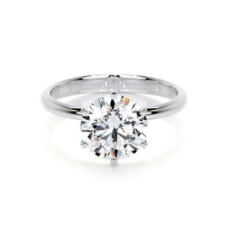 2.50 CT Round Solitaire CVD G/SI1 Diamond Engagement Ring 1