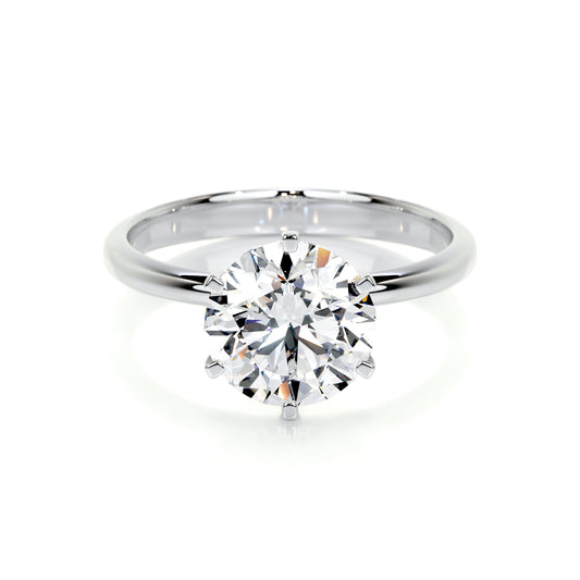 2.50 CT Round Solitaire CVD G/SI1 Diamond Engagement Ring 1