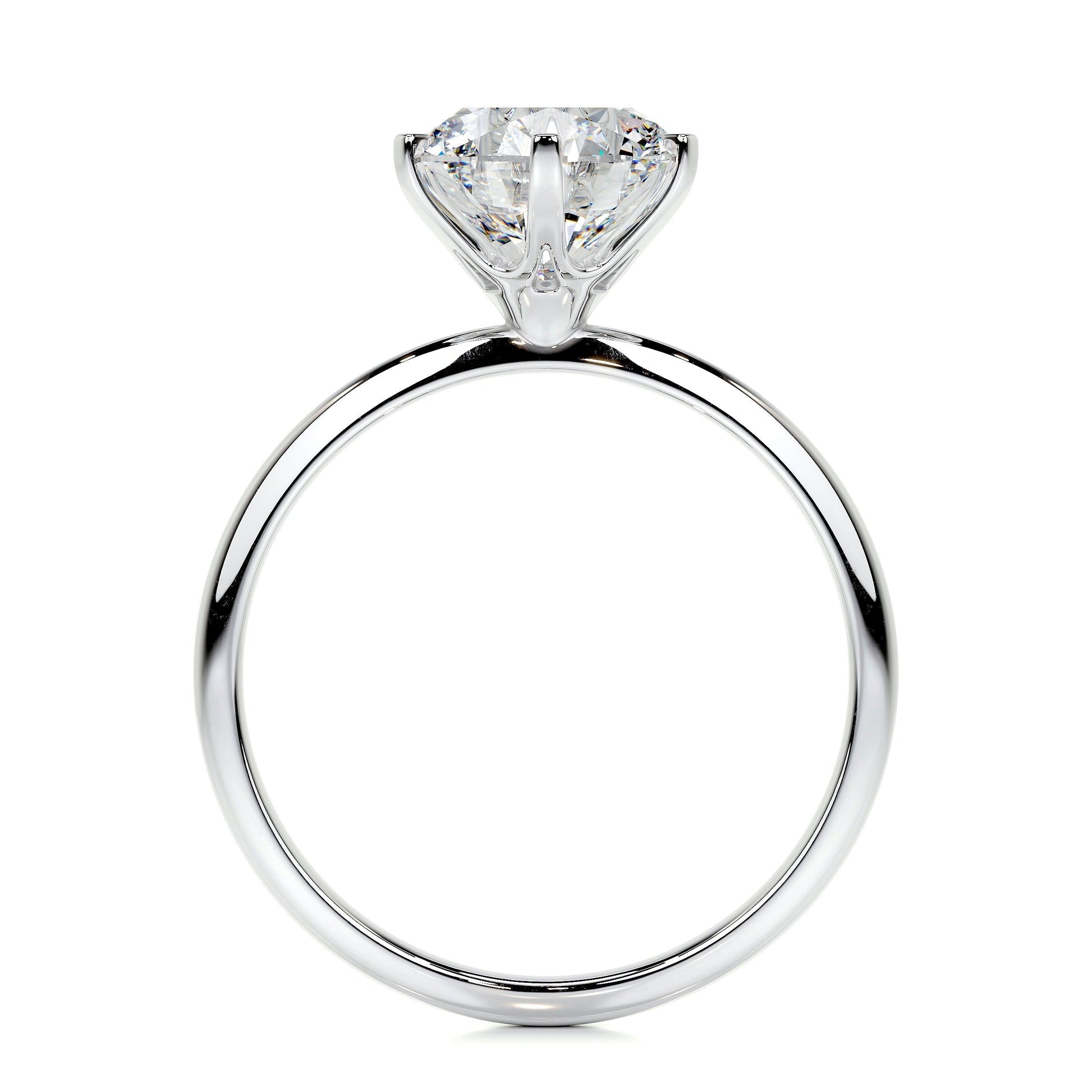 2.50 CT Round Solitaire CVD G/SI1 Diamond Engagement Ring 5
