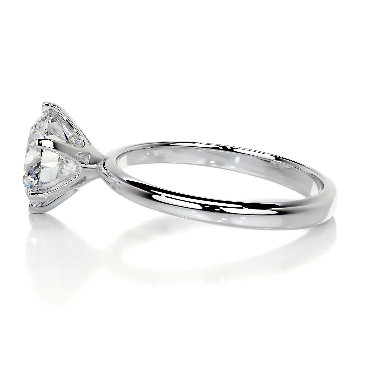 2.50 CT Round Solitaire CVD G/SI1 Diamond Engagement Ring 6