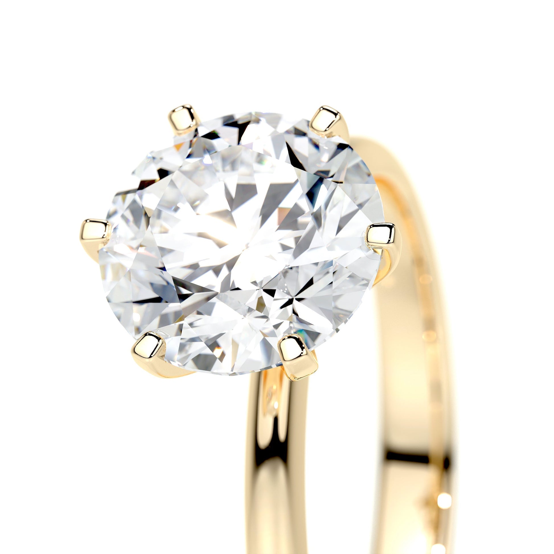 2.50 CT Round Solitaire CVD G/SI1 Diamond Engagement Ring 9
