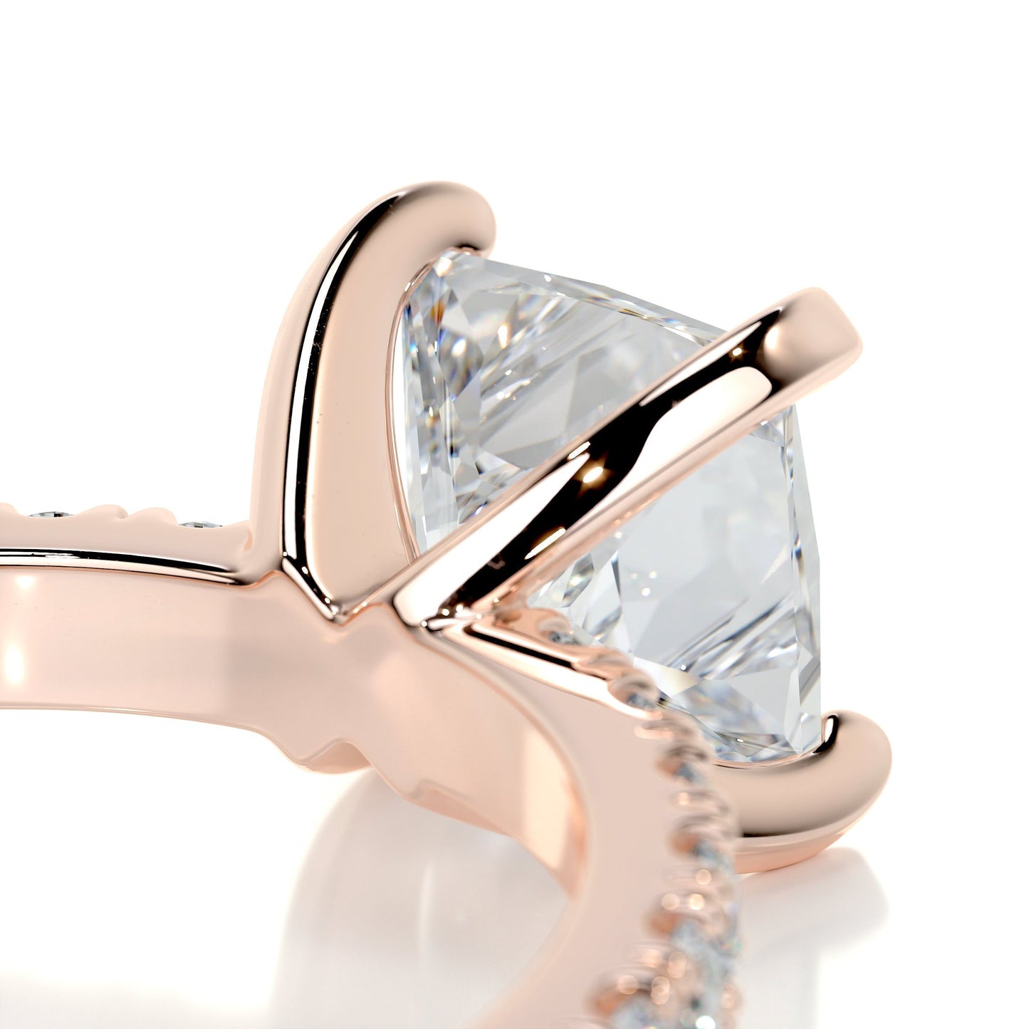 1.5 CT Princess Solitaire CVD G/VS2 Diamond Engagement Ring 12