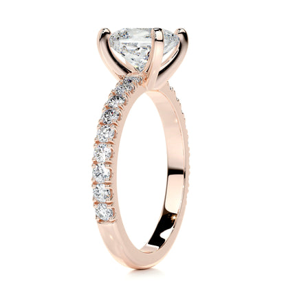 1.50 CT Princess Solitaire CVD G/VS2 Diamond Engagement Ring 15