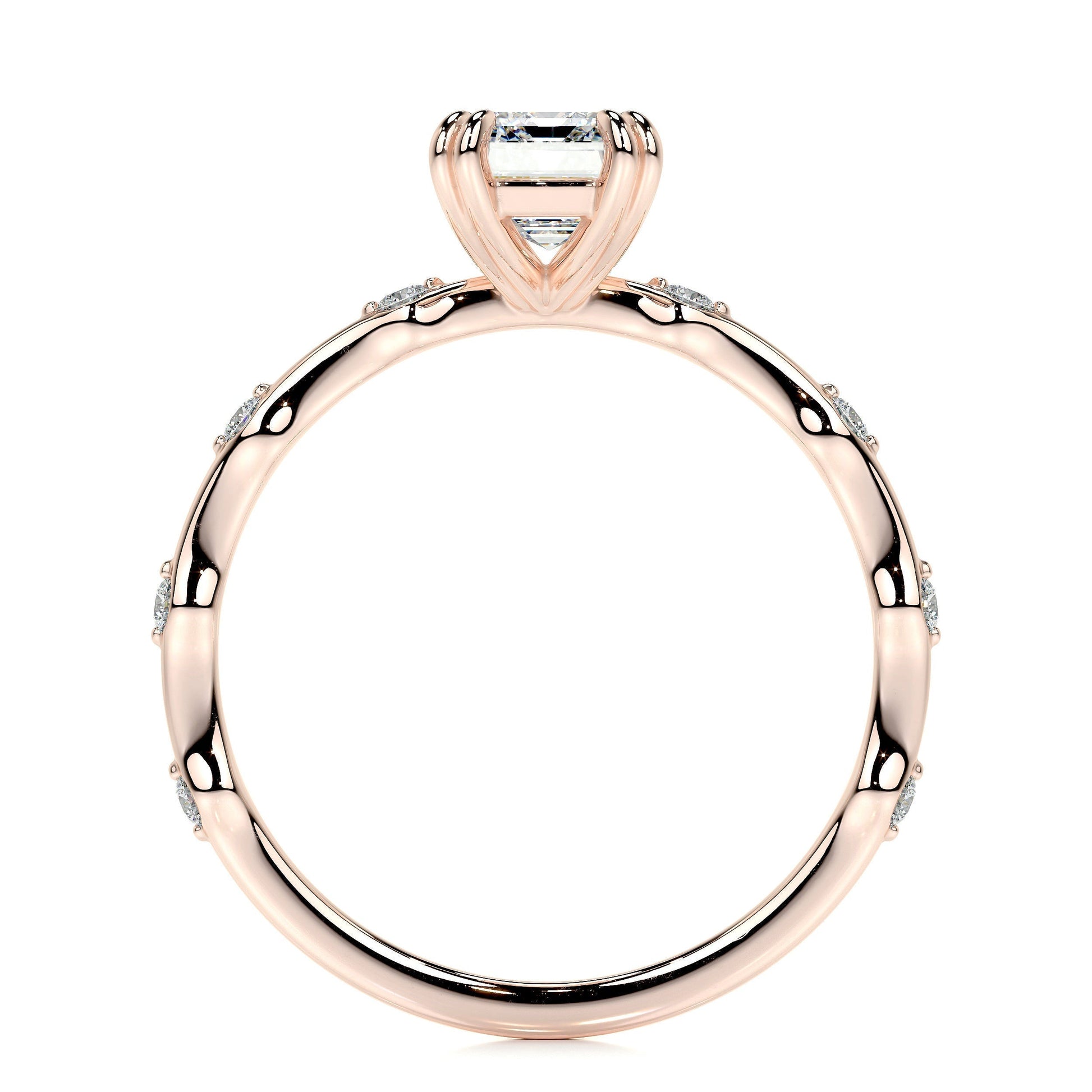 1.50 CT Emerald Solitaire CVD E/VS1 Diamond Engagement Ring 14
