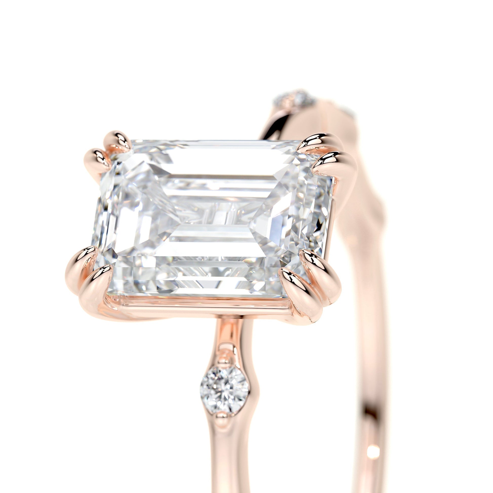 1.50 CT Emerald Solitaire CVD E/VS1 Diamond Engagement Ring 13