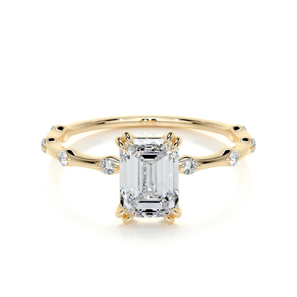 1.50 CT Emerald Solitaire CVD E/VS1 Diamond Engagement Ring 7