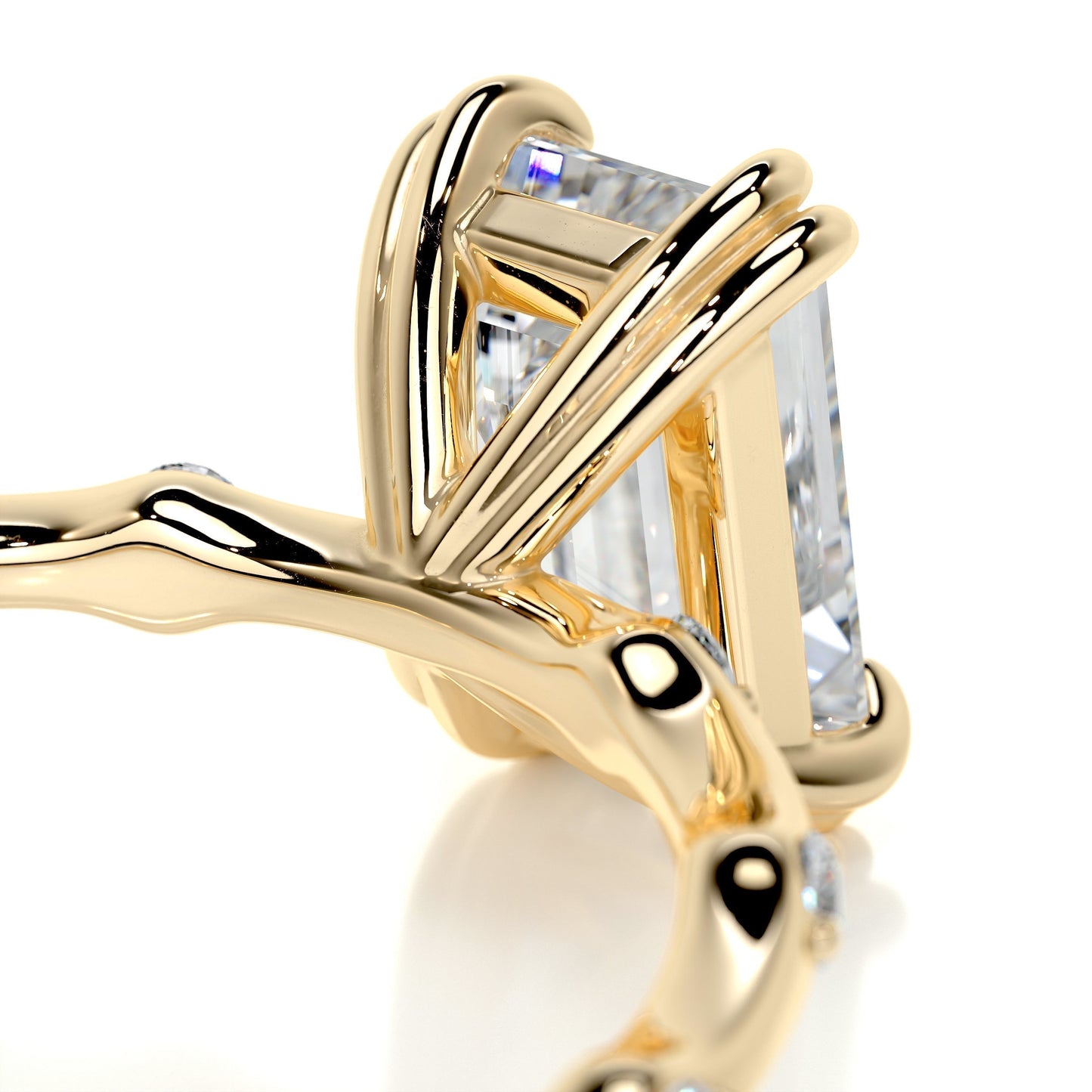 1.5 CT Emerald Solitaire CVD E/VS1 Diamond Engagement Ring 9