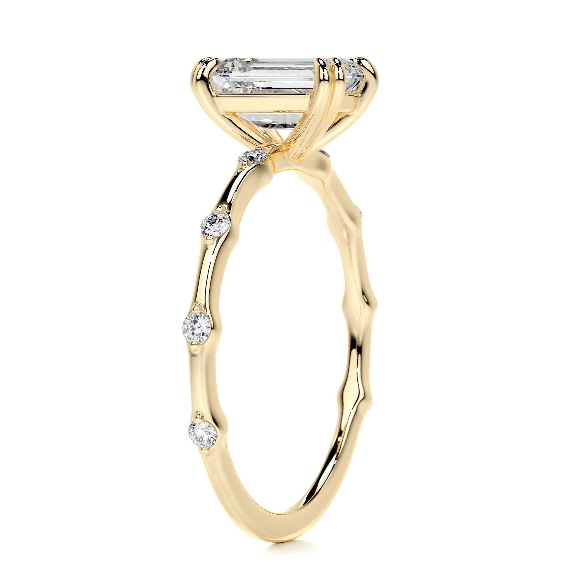 1.5 CT Emerald Solitaire CVD E/VS1 Diamond Engagement Ring 11