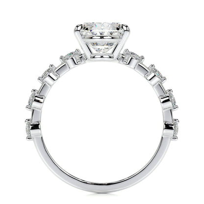 3.0 CT Oval Solitaire CVD  E/VS1 Diamond Engagement Ring 7
