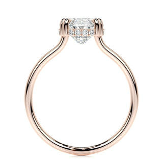 3.0 CT Oval Hidden Halo CVD E/SI1 Diamond Engagement Ring 16