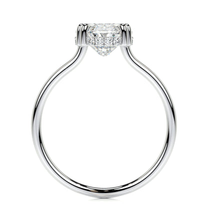 3.0 CT Oval Hidden Halo CVD E/SI1 Diamond Engagement Ring 6