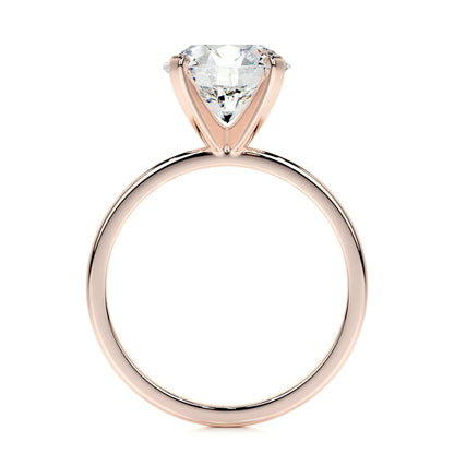 3.0 CT Princess Solitaire CVD F/VS2 Diamond Engagement Ring 18