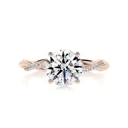 1.5 CT Round Solitaire CVD F/VS2 Diamond Engagement Ring 10