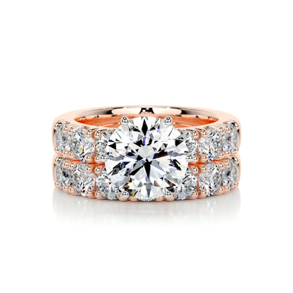 3.0 CT Round Solitaire CVD F/VS Diamond Bridal Set 13