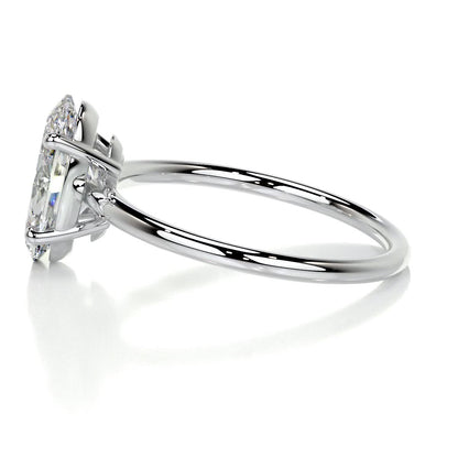 2 CT Oval Solitaire CVD E/VS2 Diamond Engagement Ring 3