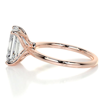 3 CT Emerald Solitaire CVD E/VS2 Diamond Engagement Ring 12