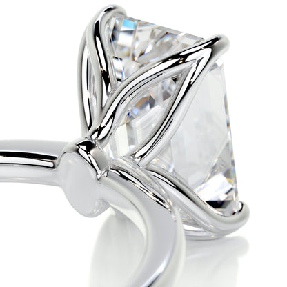 3 CT Emerald Solitaire CVD E/VS2 Diamond Engagement Ring 2