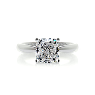 1.5 CT Cushion Solitaire CVD E/VS2 Diamond Engagement Ring 1