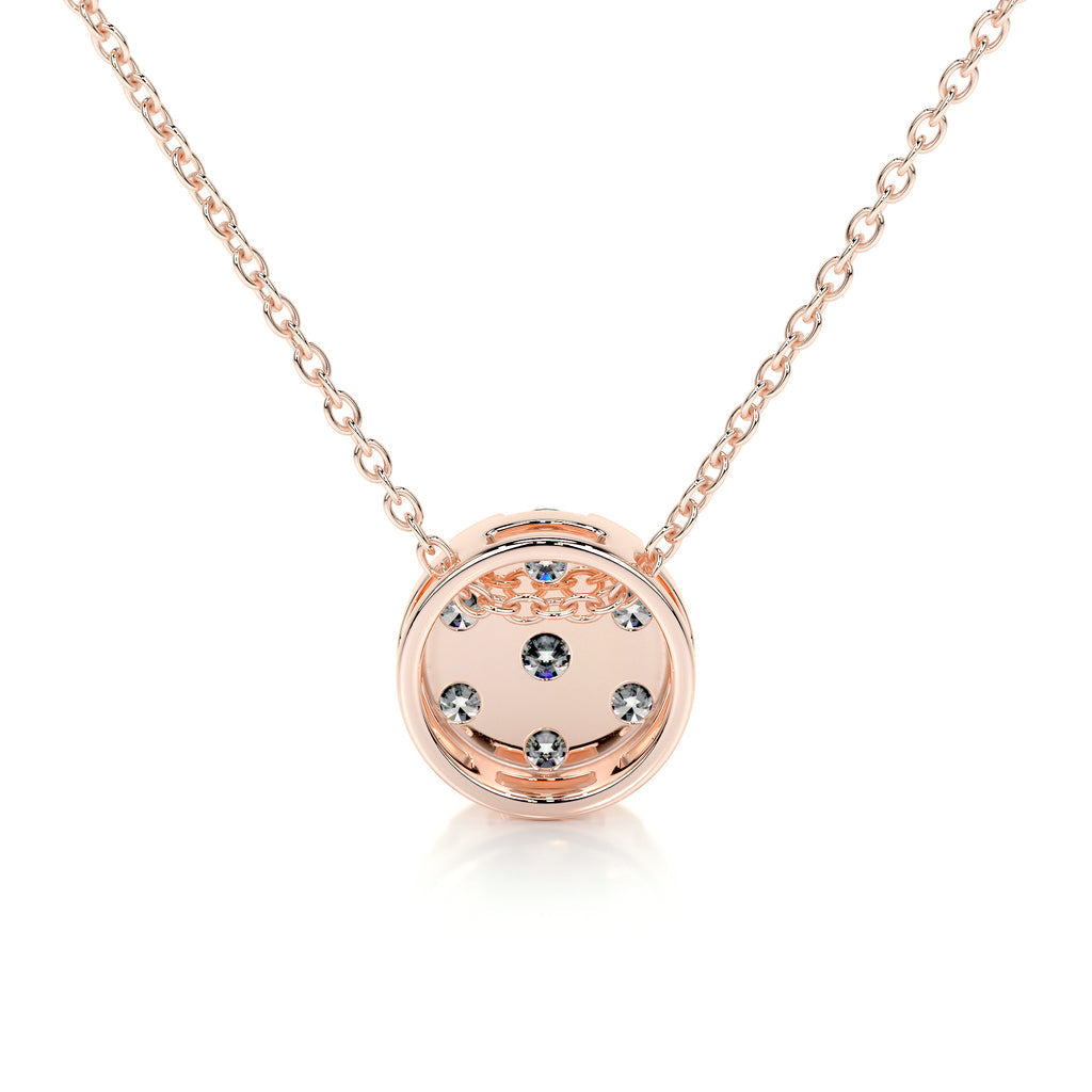 0.50 TCW Round CVD F/VS Diamond Necklace 15