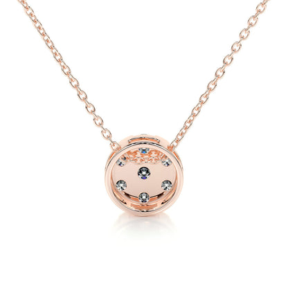 0.50 TCW Round CVD F/VS Diamond Necklace 15