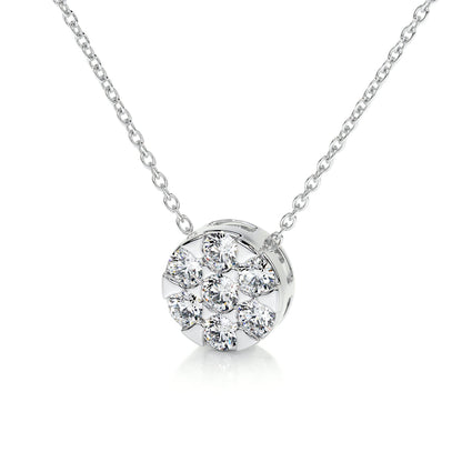 0.50 TCW Round CVD F/VS Diamond Necklace 2