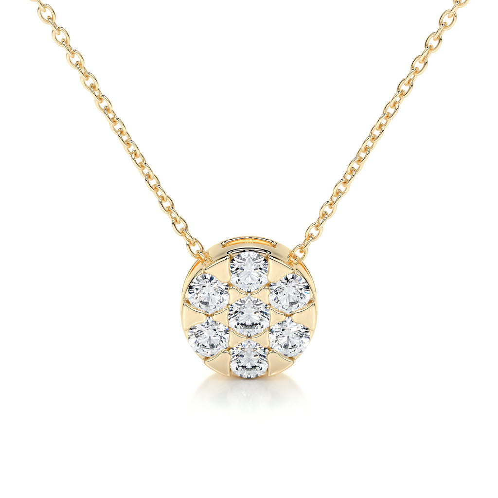 0.50 TCW Round CVD F/VS Diamond Necklace 6