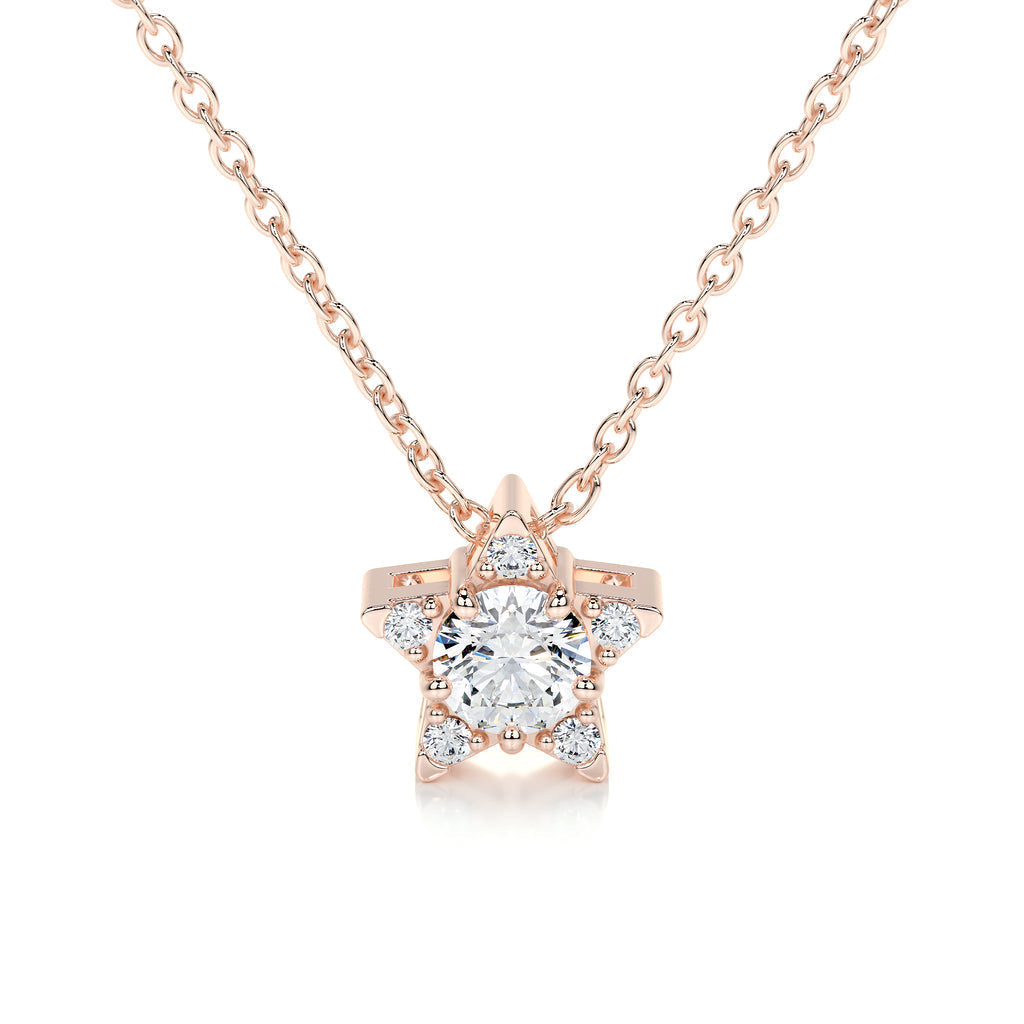 0.25 CT Round CVD F/VS Diamond Necklace 12