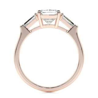 1.50 CT Radiant Three Stones CVD G/VS2 Diamond Engagement Ring 15