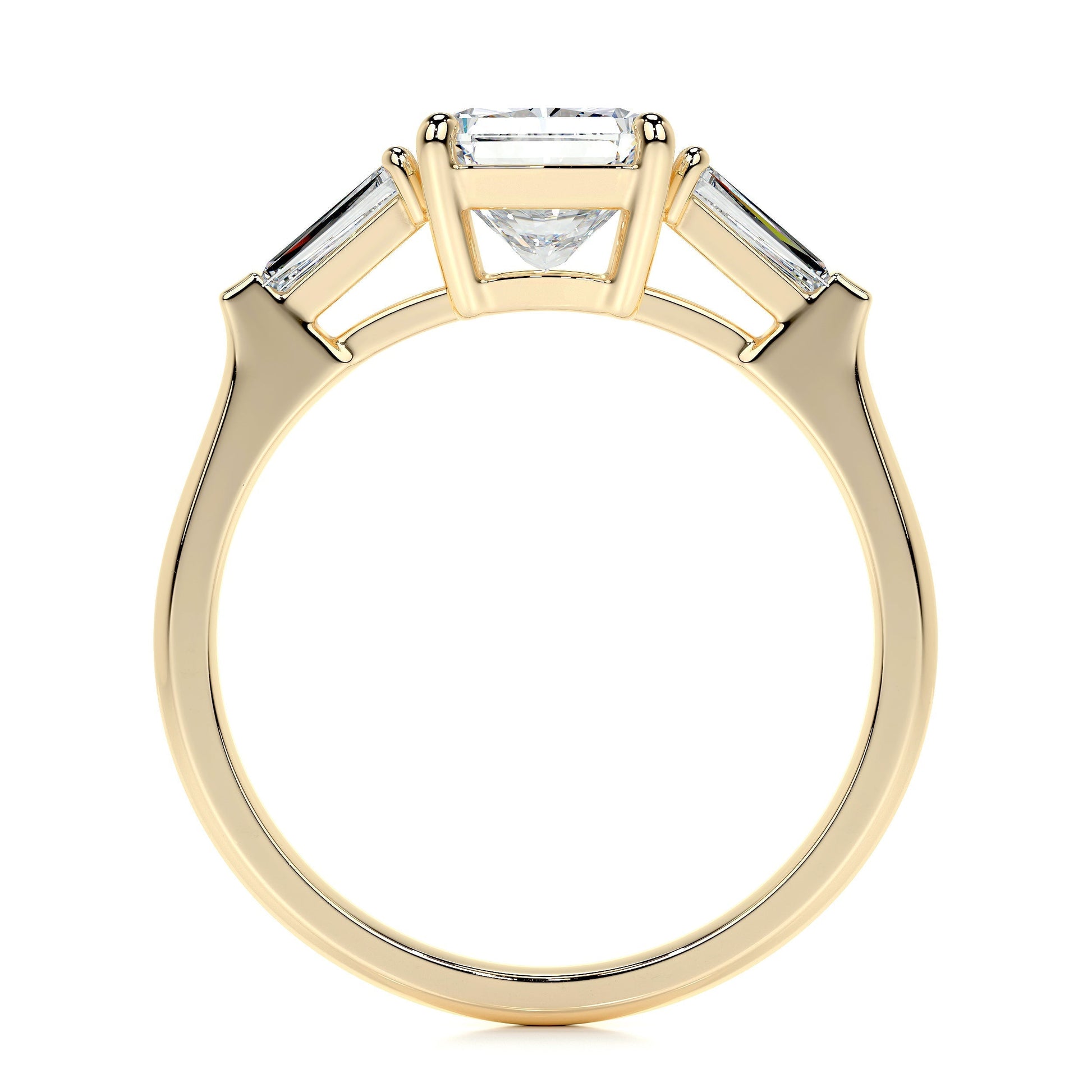 1.50 CT Radiant Three Stones CVD G/VS2 Diamond Engagement Ring 9