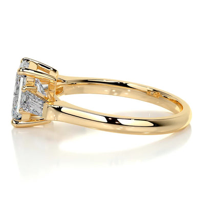 1.50 CT Radiant Three Stones CVD G/VS2 Diamond Engagement Ring 10