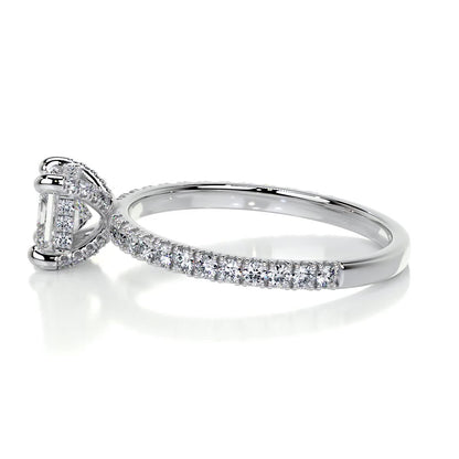 1.05 CT Radiant Hidden Halo CVD E/VS2 Diamond Engagement Ring 24