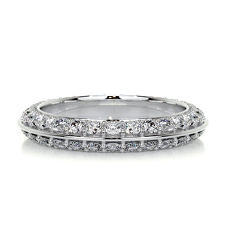 0.5 CT Round Full Eternity CVD EF/VVS Diamond Wedding Band 1