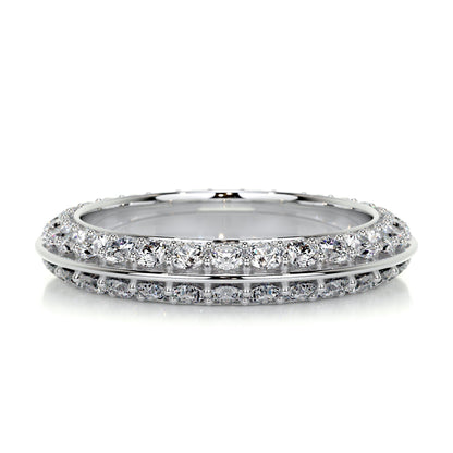 0.5 CT Round Full Eternity CVD EF/VVS Diamond Wedding Band 1