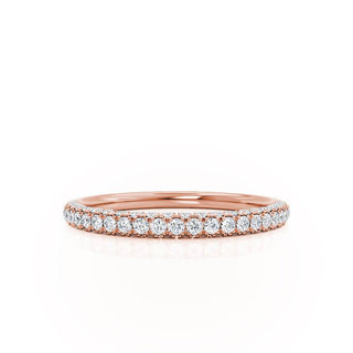 0.49 CT Round Shaped Moissanite Full Eternity Style Wedding Band 1