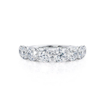 4.25 CT Round Shaped Moissanite Full Eternity Style Wedding Band 4