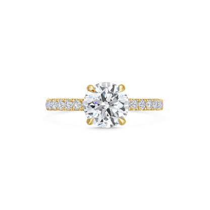 1.5 CT Round Solitaire CVD F/VVS1 Diamond Engagement Ring 8
