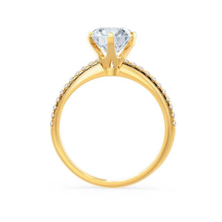 2.20 CT Round Shaped Moissanite Solitaire Engagement Ring 8