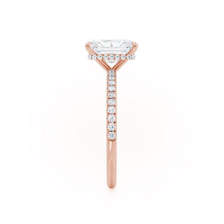 1.80 CT Radiant Shaped Moissanite Hidden Halo Style Engagement Ring 3