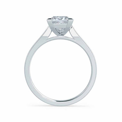 1.50 CT Princess Shaped Moissanite Solitaire Style Engagement Ring 2