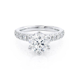1.90 CT Round Shaped Solitaire Moissanite Engagement Ring 3